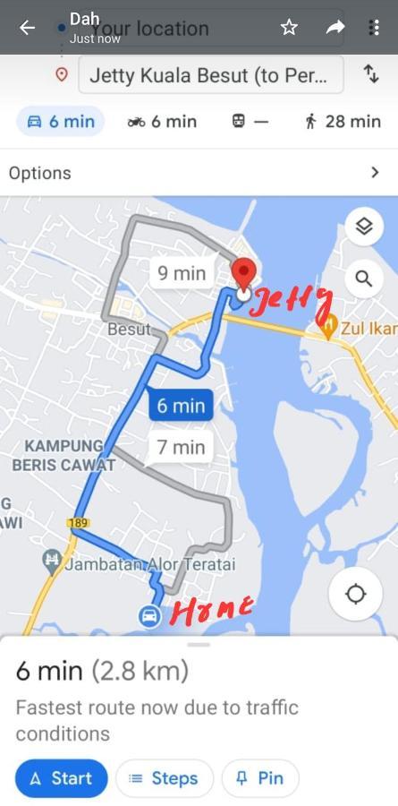 Nipah Homestay Kuala Besut Eksteriør billede